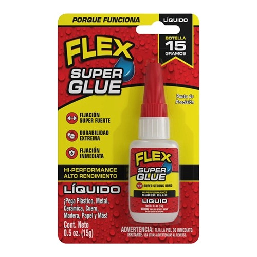 Flex Super Glue Líquido 15gr Pega Loca