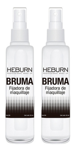 Set X2 Spray Bruma Fijadora Heburn Maquillaje Cod 200