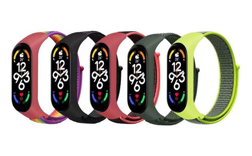 Correa Para Xiaomi Mi Band 7 De Nylón Velcro Varios