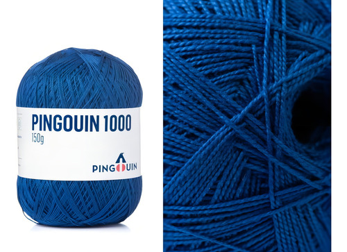 Fio/linha Pingouin 1000 - 150g Tex 148 (semelhante Clea) Cor 1566-bretanha
