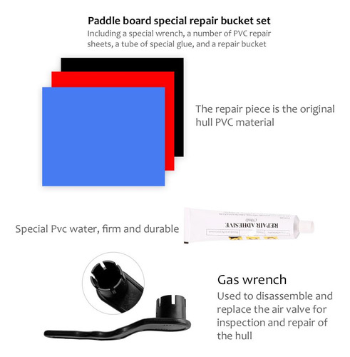 Kit De Reparación De Tablas De Kayak Y Remo, Accesorios De S