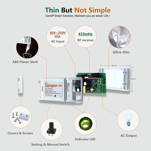 Control Remoto Wifi Y Rf 433 Mhz Sonoff Arduino Raspberry