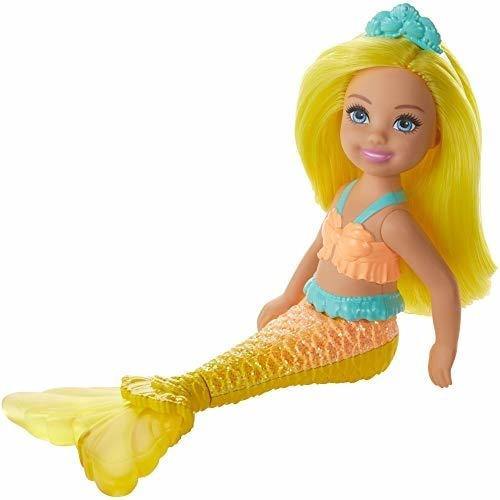 Barbie Dreamtopia Chelsea Mermaid Doll, 6.5 Pulgadas Con Pel