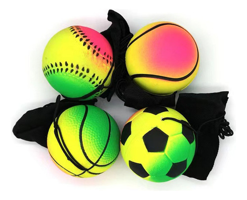 (bkb) Pelota De Muñeca Elástica Para Rebotes, Pelota Deporti