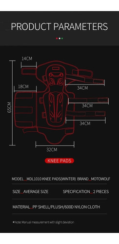 Kit Protecciones Motociclista Rodilleras Invierno