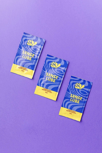 Kit 3 Sachês Lubrificante Neutro Sense Lube Good Vibres Sabor Sem sabor