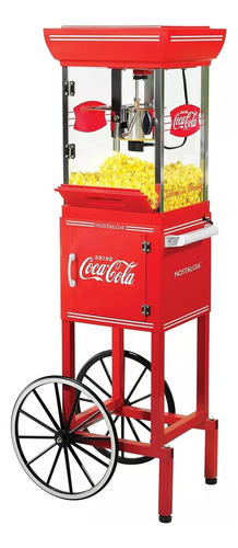 Pipoqueira Elétrica Carrinho Pipoca 127v 122x35cm Coca-cola