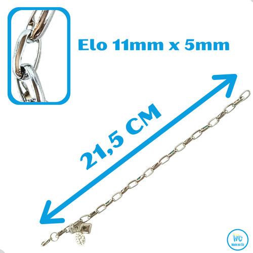 Pulseira Inox Cadeia De Consagração A Nossa Senhora