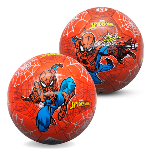 Bola De Futebol Infantil O Espetacular Homem Aranha Tam 4 Cor Vermelho