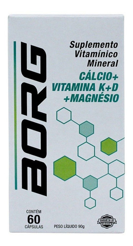 Borg Calcio Vitamina K Vitamina D Magnesio 60cap
