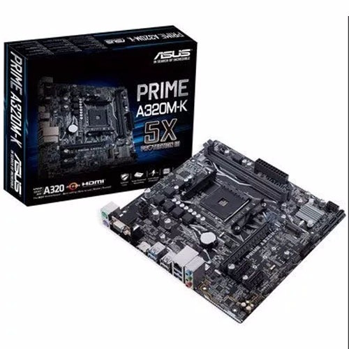 Kit Gamer Placa Mãe Asus A320m-k/br + Cpu Ryzen R3 1200