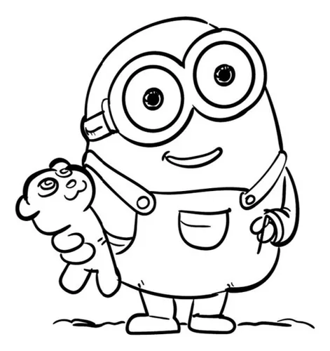 Desenhos Minions para colorir