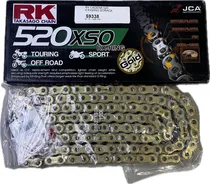 Comprar Cadena Transmision Moto Rk Cadena 520 Xso-120 Rxring Dorada 