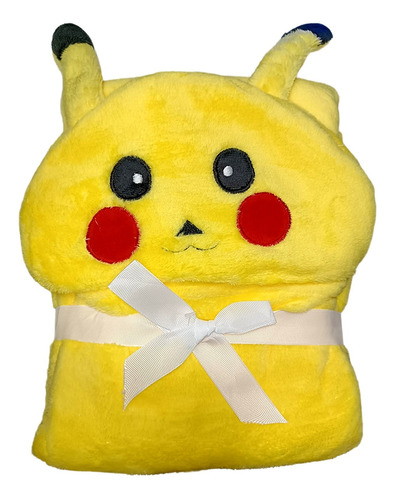 Manta Para Bebé Con Capucha - Pikachu