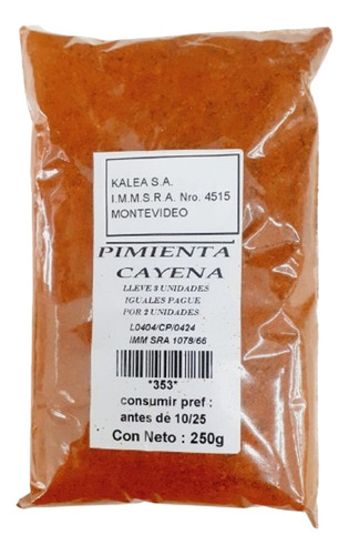 Pimienta Cayena Hot 250g Lleve 3 Pague Solo 2