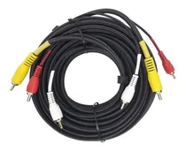 Comprar Cabo Rca Av Audio E Video 10 Metros Video Tv Lcd Led Dvd Sky