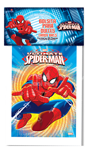 Spiderman Bolsita Para Dulces Artículo Fiesta - Spi0h1