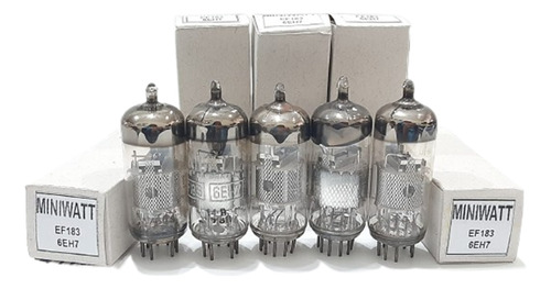 05 Valvula Miniwatt Radio Valvulado Ef183 = 6eh7 = 6f25 (Usado)