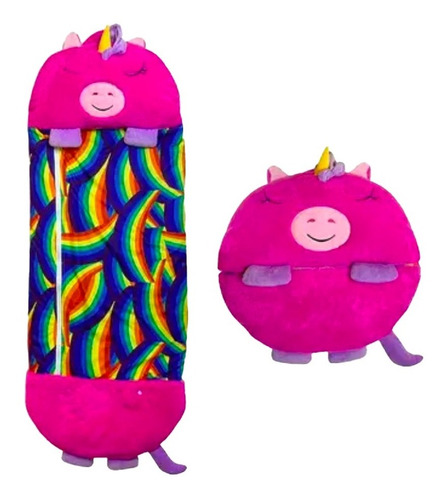 Sleeping Bags Y Almohadas Unicornio Blanco Saco Domir Niñas