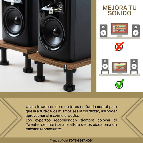 Soporte Elevador De Monitores Totem Stands Std345 Premium
