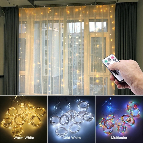 4 Paquetes De Luz De Hadas Navideña De 3 X 3 M, Luz De Corti