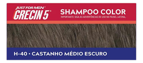 Shampoo Color Castanho Medio Escuro Grecin H-40