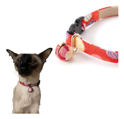 Collar De Gato De Campana De Globo De Origami Rojo