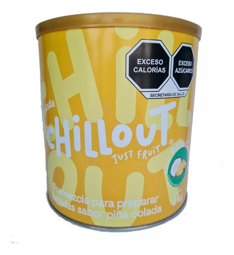 Chill Out Just Fruit Polvo Sabor Piña Colada Bote 2 Kg