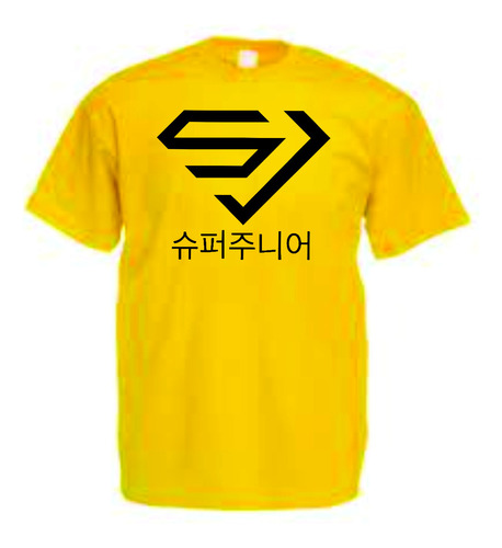 Camisetas Grupo Musical Super Junior Logo Kpop