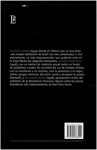 Imagen 2 de 3 de A Puerta Cerrada. Las Manos Sucias - Sartre - Losada
