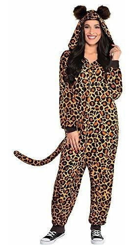 Party City Leopard Zipster Disfraz De Halloween Para Mujer, 