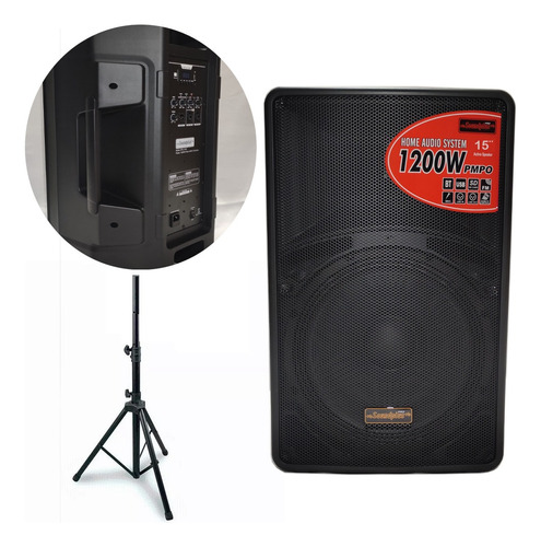 Parlante Profesional 15¨ Clase D Sound Plus 1200w Spx1516