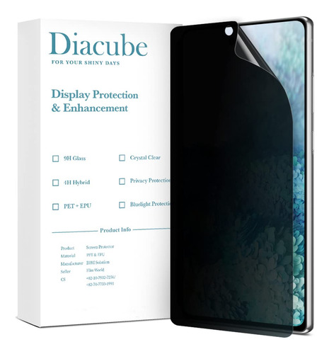 Diacube 2 Protector Pantalla Privacidad Para Galaxy S20 Plus