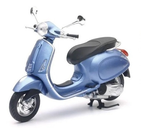 Moto  Vespa Primavera Azul Escala 1:12 New Ray Colección
