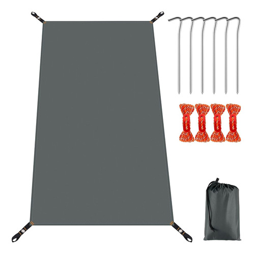 Odoland Camping Tent Footprint And Tent Stakes Set Set, 83  
