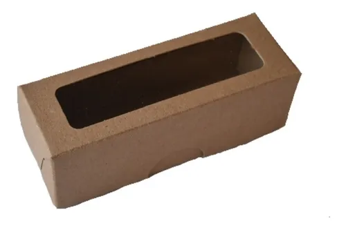 comprar 25 Cajas Kraft Macaron, Macarrones \u002F Chica 14x5x5