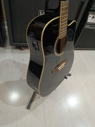 Guitarra Electroacústica Eko Ranger Okm Negro Diestro Wengué (Usado)
