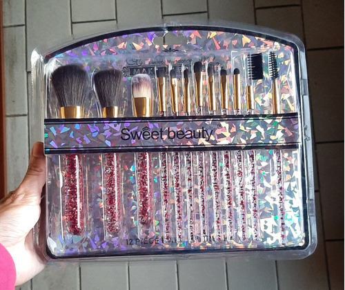 Kit De 12 Brochas Para Maquillaje Boca Labios Ojos Y Cara 