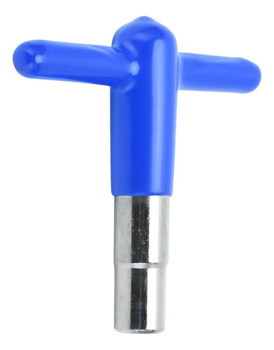 Llave De Tambor Azul En Forma De T Para Afinar Música Con Ma