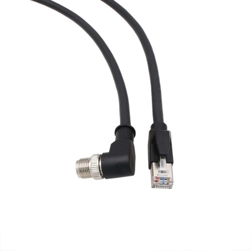 Cable Gigabit Ethernet M12 De 8 Pines X-code Rj45 Cat 6a Par