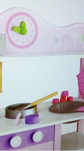 Imagen 7 de 10 de Acool Cocina De Madera Con Accesorios Didactico Ac7702 Ed
