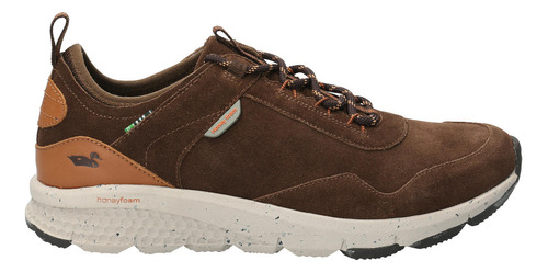 Zapatilla Cuero Hombre Shire Café