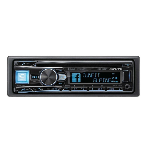 Imagen 1 de 1 de Auto Estéreo Alpine Cde-164bt Con Cd Usb Auxiliar