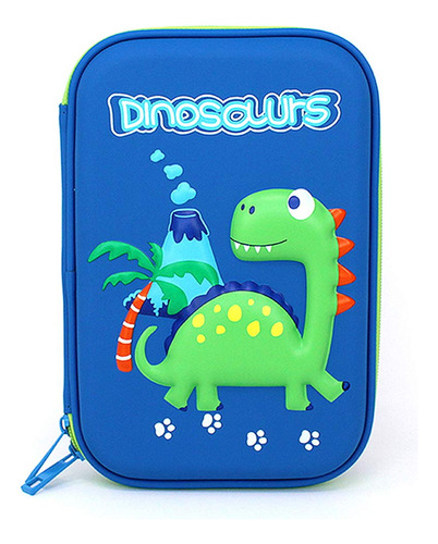 Estuche Porta Lápices Grande Para Niños Y Niñas Dinosaurio