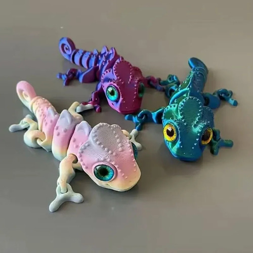 . Figuras De Camaleón Con Impresión 3d, Juguete Móvil Modelo