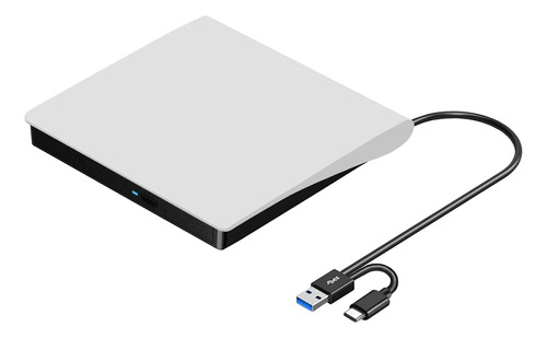 Grabadora Portatil Roofull Usb C/3.0 Dvd/cd Rom +/-rw Blanco