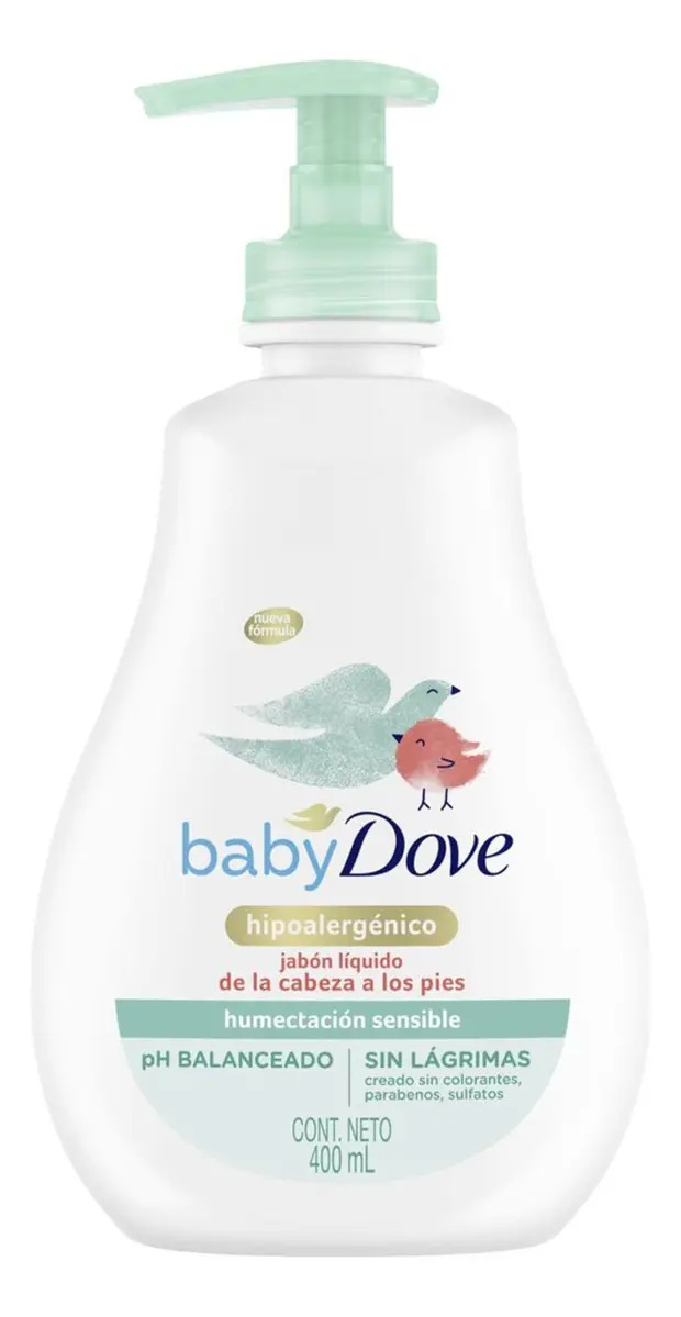 Jabon Dove Baby Liquido Humectacion Sensible X 400ml