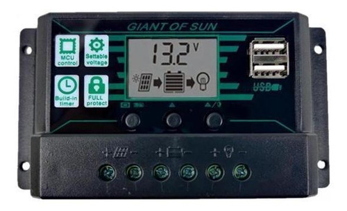 2x20-60a Mppt Pwm Panel Solar Regulador De Batería
