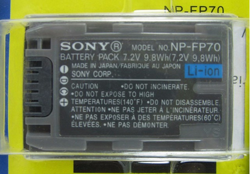 Bateria Pila Np-fp70 Fp70 Para Sony Dvd305 Hc40 Sr100 Sr60