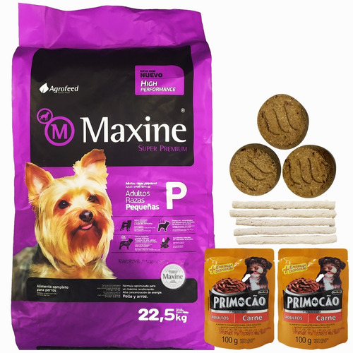 Alimento Maxine Adulto Raza Pequeña 22,5 Kg + Regalo